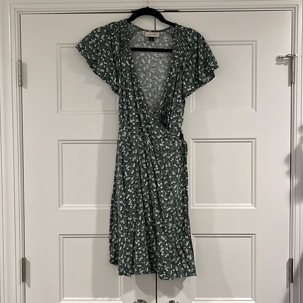 UT Green wrap dress
